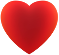 Red heart, indicating heart rate monitoring feature