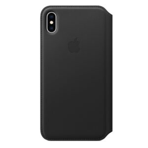 iPhone XS Max Leather Folio - Black