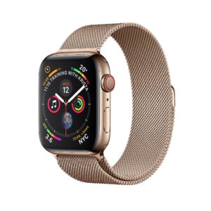 Apple Watch Series 4 Gold Stainless Steel Case with Gold Milanese Loop