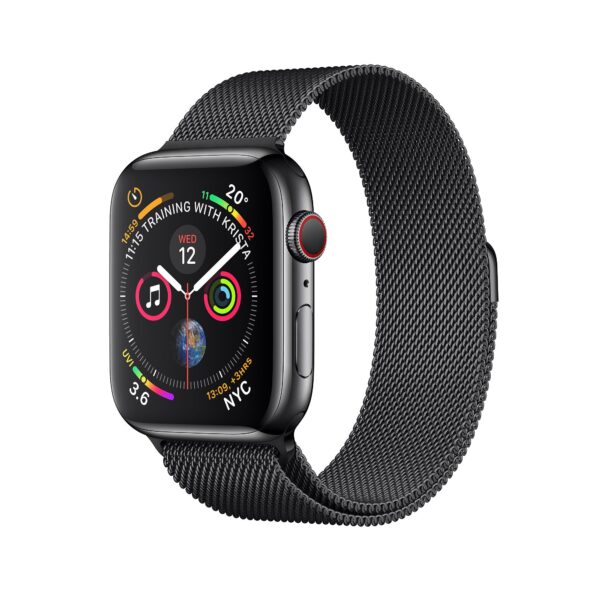 Apple Watch Series 4 Space Black Stainless Steel Case with Space Black Milanese Loop