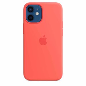 iPhone 12 mini Silicone Case with MagSafe - Pink Citrus