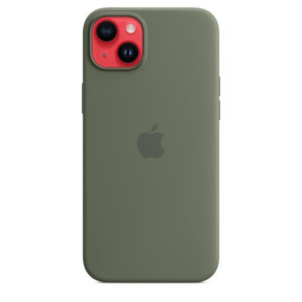 iPhone 14 Plus Silicone Case with MagSafe - Olive