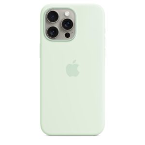 iPhone 15 Pro Max Silicone Case with MagSafe - Soft Mint